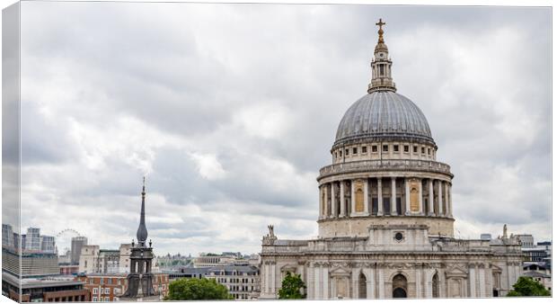 St Pauls Cathedral dome Canvas Print by Jason Wells