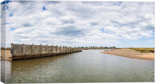 Sea defences at Walberswick Canvas Print by Jason Wells