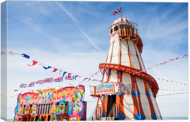 Helter skelter at Hunstanton Canvas Print by Jason Wells