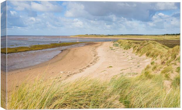 Hightown beach backed by sand dunes Canvas Print by Jason Wells