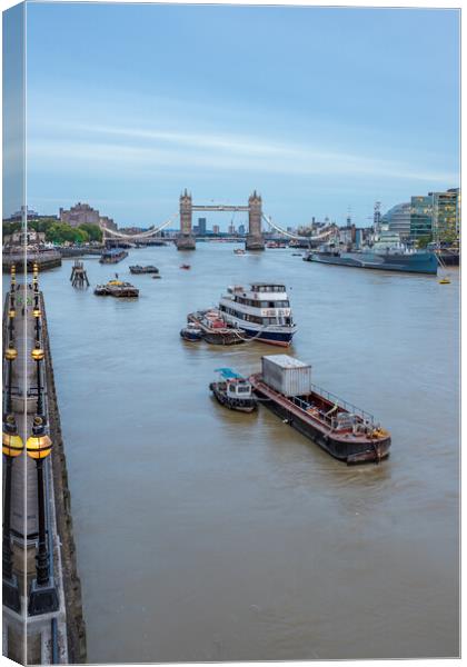 Evening on the River Thames Canvas Print by Jason Wells