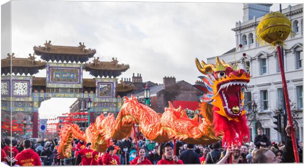 Dragon Dance Year of the Tiger Canvas Print by Jason Wells