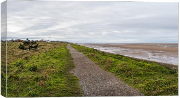 Path above Meols beach Canvas Print by Jason Wells