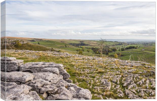 Top of Malham Cove Canvas Print by Jason Wells