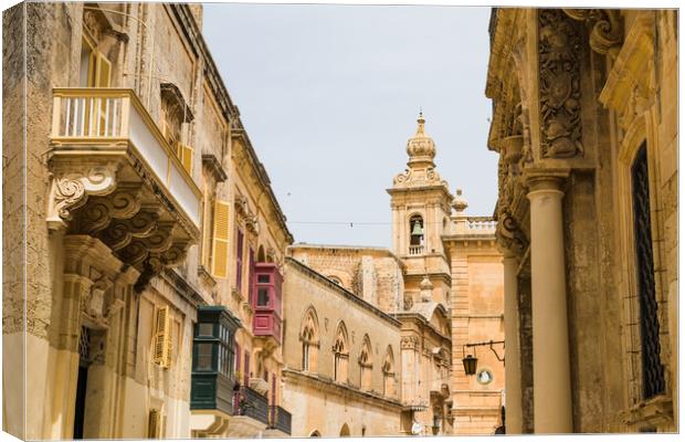 Mdina cityscape Canvas Print by Jason Wells