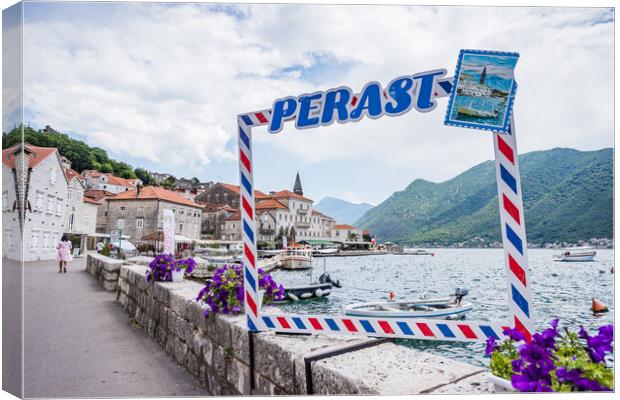 Perast instagram frame Canvas Print by Jason Wells