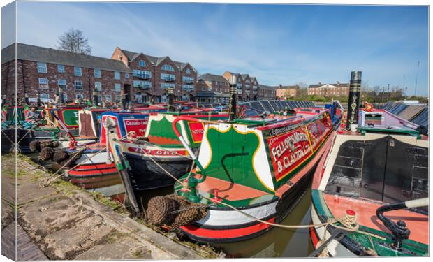 Colours of the Ellesmere Port Easter boat gatherin Canvas Print by Jason Wells