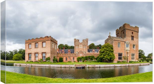 Boat moored by Oxburgh Hall Canvas Print by Jason Wells