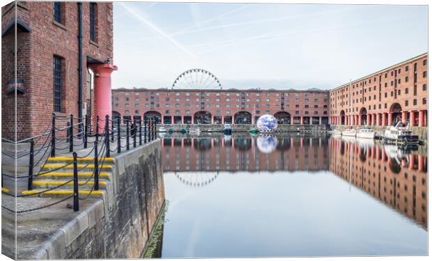 Floating Earth in Liverpool Canvas Print by Jason Wells