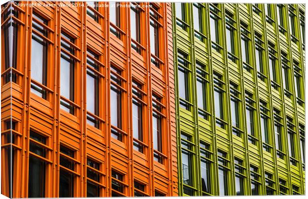 Colourful offices in London Canvas Print by Jason Wells