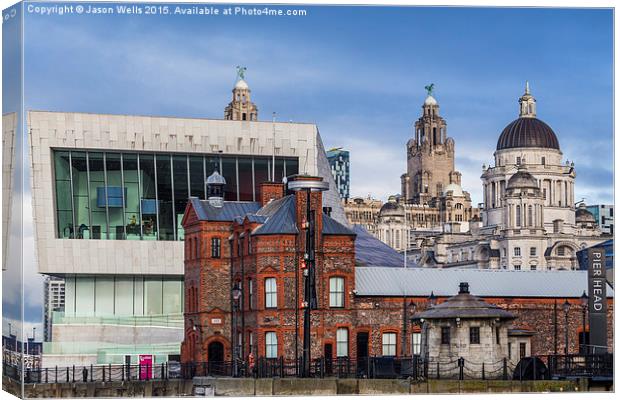  Liverpool's waterfront Canvas Print by Jason Wells