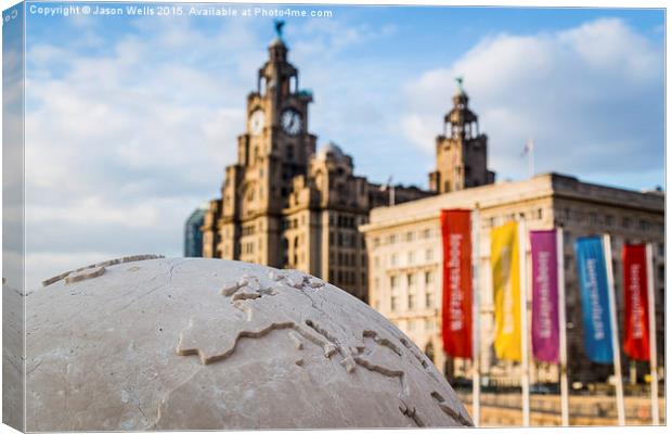Liverpool - centre of the world Canvas Print by Jason Wells