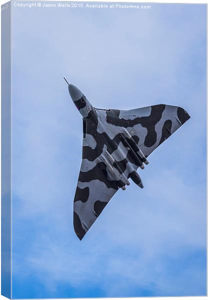 XH558 climbs into the sky Canvas Print by Jason Wells