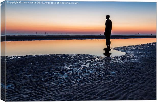 Iron Men sunset Canvas Print by Jason Wells