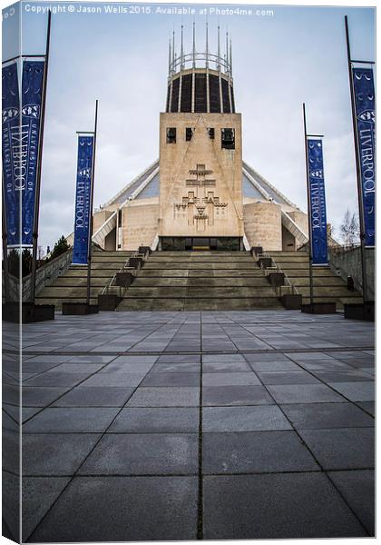 Liverpool's Metropolitan cathedral Canvas Print by Jason Wells
