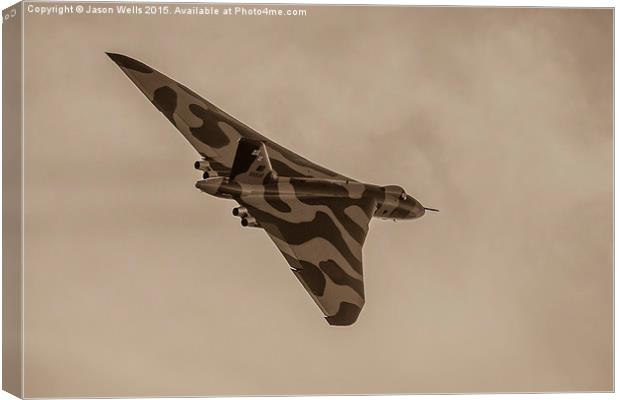 XH558 at Southport for the final time Canvas Print by Jason Wells