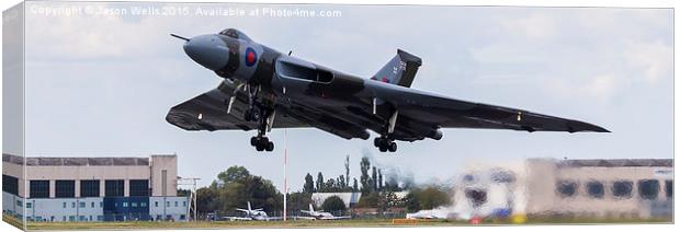 XH558 taking off yesterday Canvas Print by Jason Wells