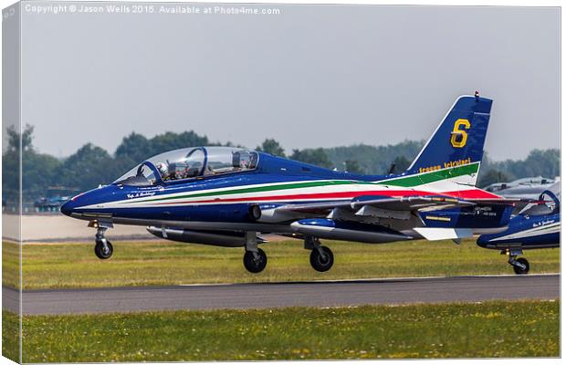  Frecce Tricolori number 6 taking off Canvas Print by Jason Wells