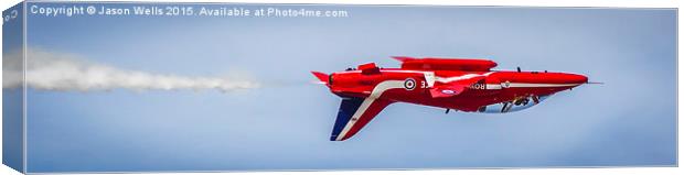 Panorama of a solo Red Arrow Canvas Print by Jason Wells