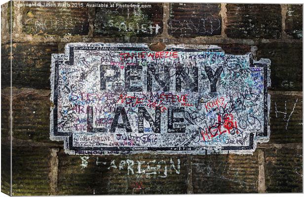 Penny Lane (colour) Canvas Print by Jason Wells