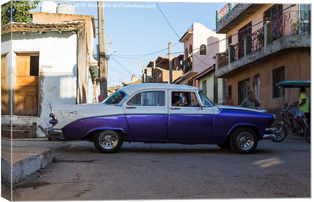 Purple old timer in Trinidad Canvas Print by Jason Wells