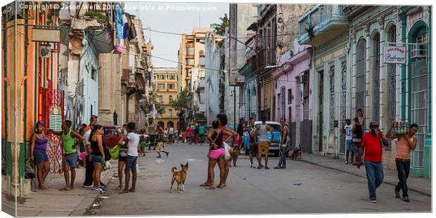 Centro Havana panorama Canvas Print by Jason Wells