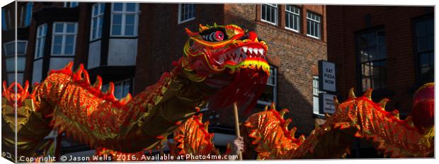 Dragon at Chinese New Year Canvas Print by Jason Wells
