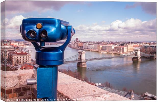 Budapest lookout point Canvas Print by Jason Wells