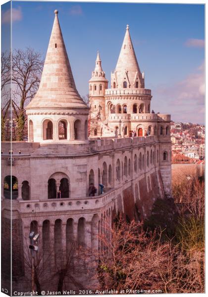 Towers at Fisherman's Bastion Canvas Print by Jason Wells