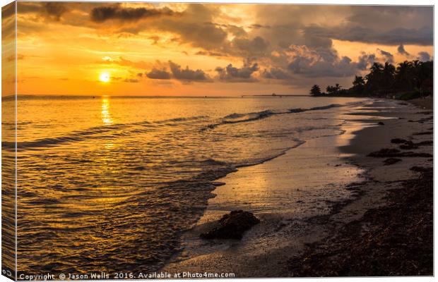 Cayo Guillermo at sunrise Canvas Print by Jason Wells