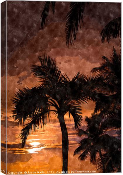 Dawn in Cayo Coco Canvas Print by Jason Wells