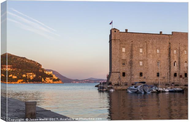 St Johns Fortress at dusk Canvas Print by Jason Wells
