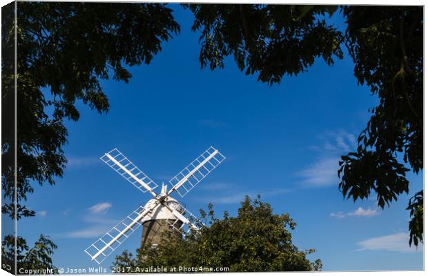Framing Great Bircham windmill Canvas Print by Jason Wells