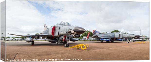 Turkish Air Force F-4E-2020 Phantom pair Canvas Print by Jason Wells