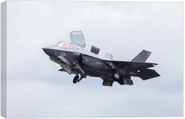 F-35B stealth fighter taking off Canvas Print by Jason Wells