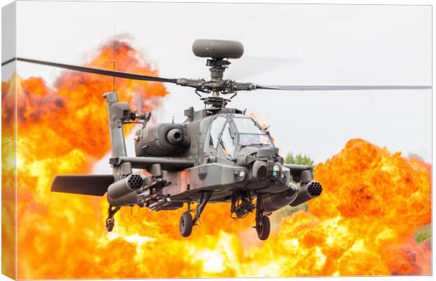 Army Air Corps WAH-64D Apache Canvas Print by Jason Wells