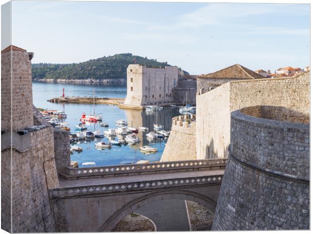 Ploce Gate and harbour Canvas Print by Jason Wells