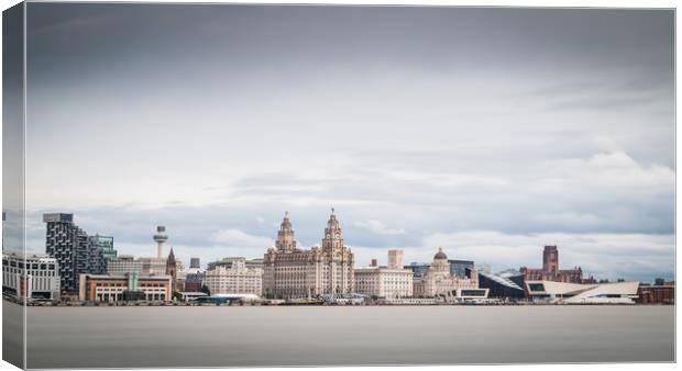 Long exposure of the Liverpool waterfront Canvas Print by Jason Wells
