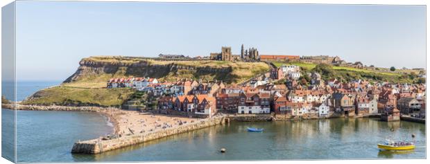Whitby panorama Canvas Print by Jason Wells