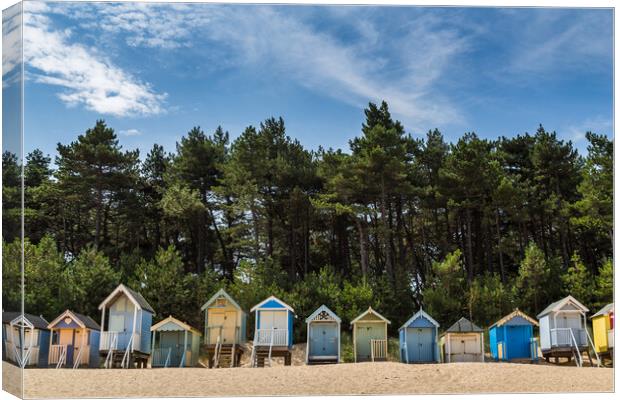 Beach huts at Wells next the Sea Canvas Print by Jason Wells
