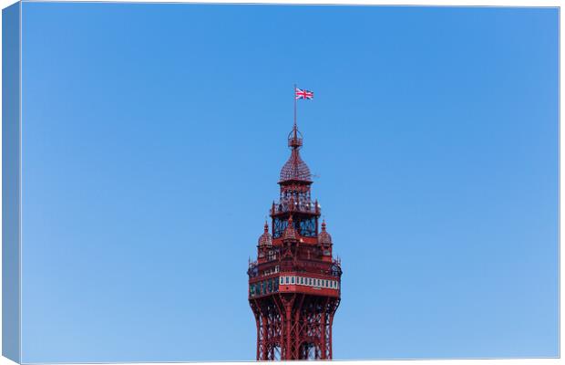 Top of the Blackpool Tower Canvas Print by Jason Wells