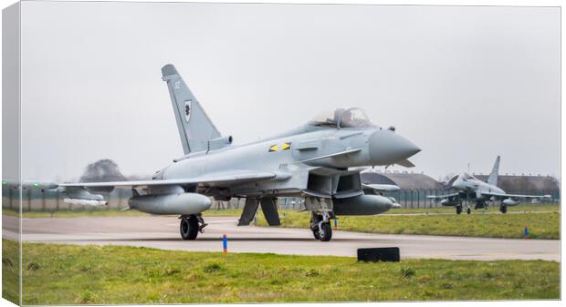 RAF Typhoon FGR4 pair Canvas Print by Jason Wells