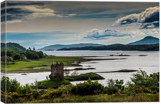 Castle Stalker, Appin, Scotland Canvas Print by Christina Helliwell