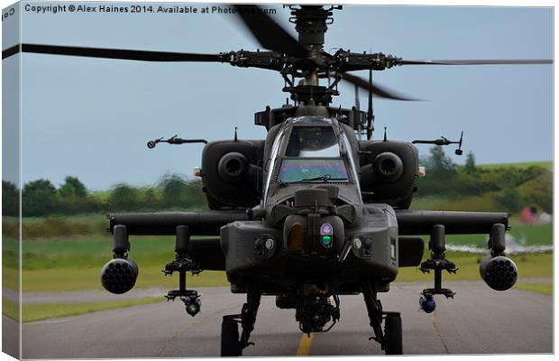 Apache nose on Canvas Print by Alex Haines