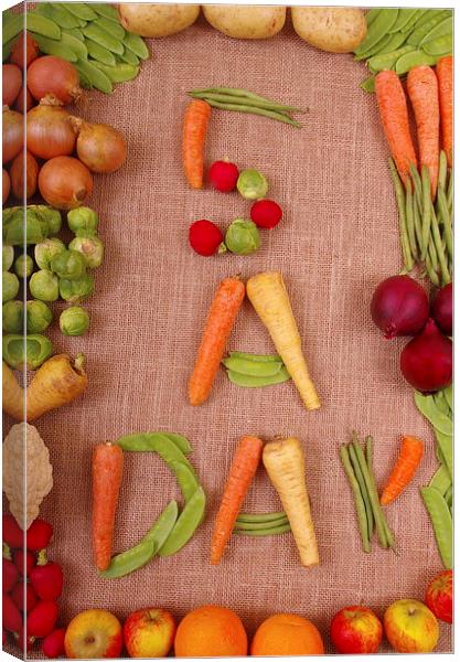 Healthy Eating Canvas Print by Richard Pinder
