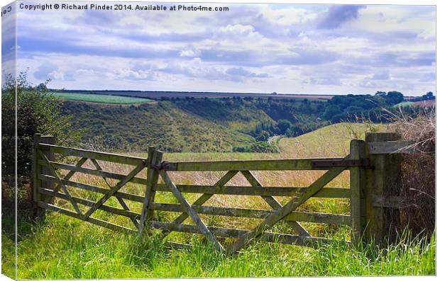  Field Gates, Brubberdale Canvas Print by Richard Pinder