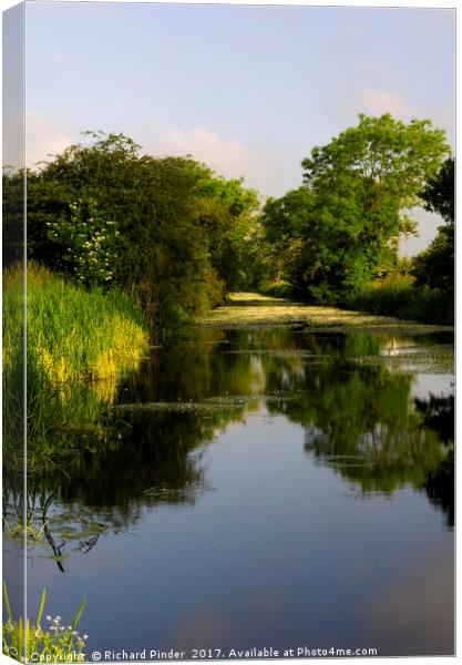 Driffield Canal Canvas Print by Richard Pinder