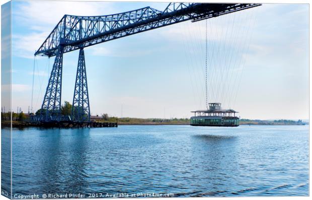 TeesTransporter Bridge Canvas Print by Richard Pinder