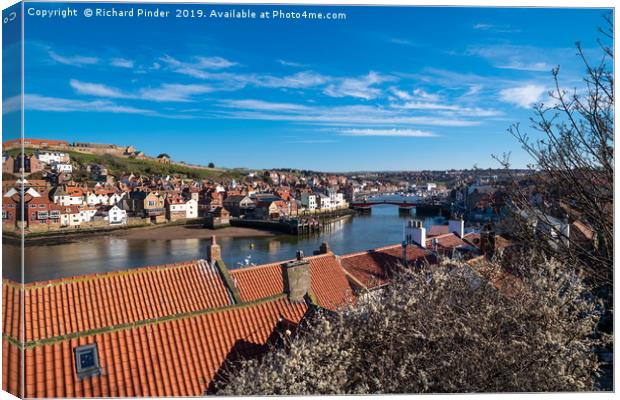 Whitby Harbour Canvas Print by Richard Pinder