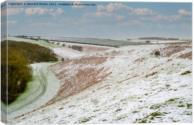 Brubberdale in Winter Snow Canvas Print by Richard Pinder